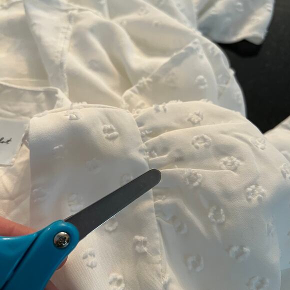 Line and Dot Skylar Midi White Dress Size Medium - Picture 4 of 11